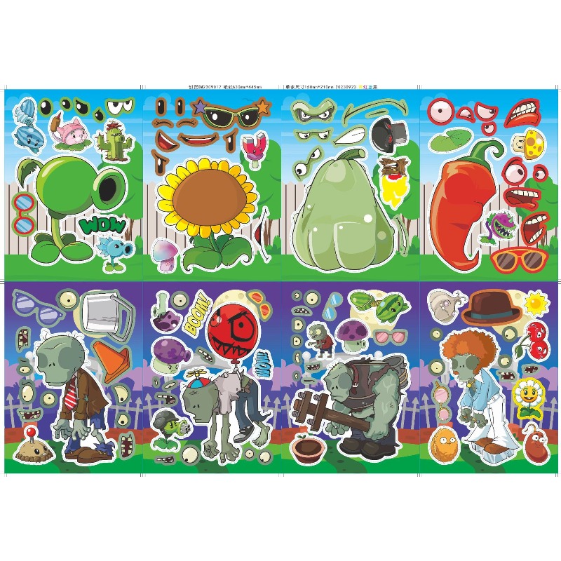 Plant Parent Vs Plantin - Naklejki Puzzle Plants Vs. Zombies, Urocze